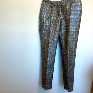 Boden metallic threaded ankle pants